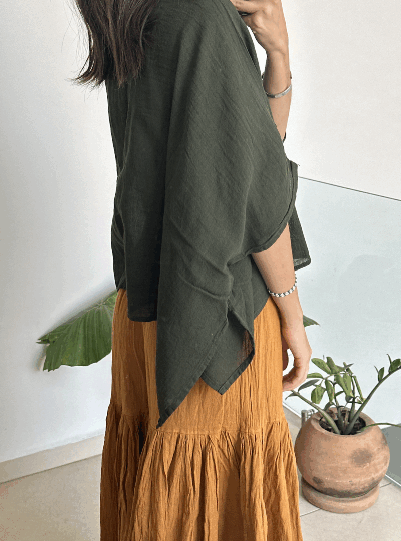 Blusa Arrecife Verde Botella - Imagen 3